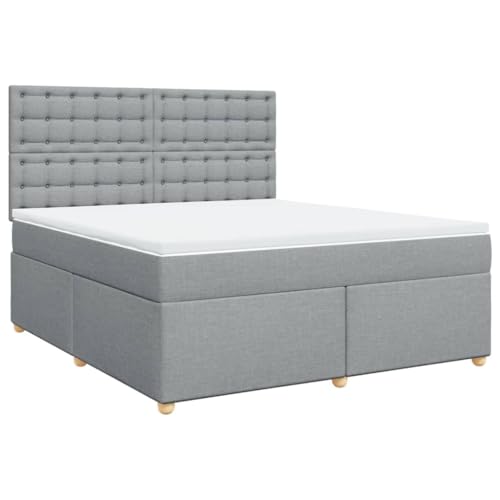 SKM Boxspringbett mit Matratze Hellgrau 180x200 cm Stoff,Möbel,Betten & Zubehör,Betten & Bettgestelle,Grau,111.04KG,3291373 SKM Boxspringbett mit Matratze Hellgrau 180x200 cm Stoff,Möbel,Betten & Zubehör,Betten & Bettgestelle,Grau,111.04KG,3291373 von SKM