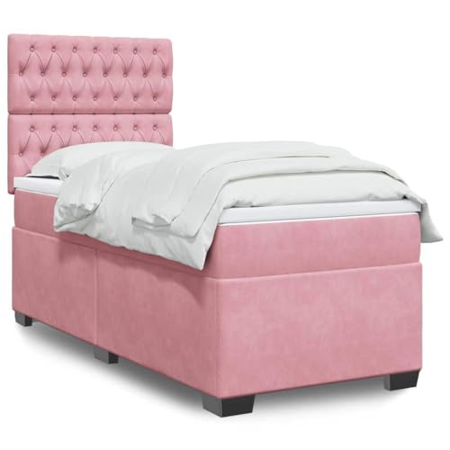 SKM Boxspringbett mit Matratze Rosa 90x190 cm Samt,Möbel,Betten & Zubehör,Betten & Bettgestelle,Rosa,64.52KG,3293097 SKM Boxspringbett mit Matratze Rosa 90x190 cm Samt,Möbel,Betten & Zubehör,Betten & Bettgestelle,Rosa,64.52KG,3293097 von SKM