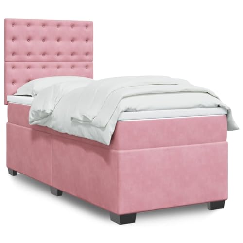 SKM Boxspringbett mit Matratze Rosa 90x200 cm Samt,Möbel,Betten & Zubehör,Betten & Bettgestelle,Rosa,68.31KG,3293127 SKM Boxspringbett mit Matratze Rosa 90x200 cm Samt,Möbel,Betten & Zubehör,Betten & Bettgestelle,Rosa,68.31KG,3293127 von SKM