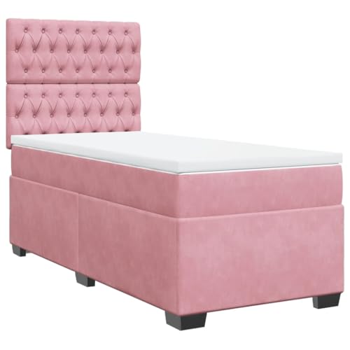 SKM Boxspringbett mit Matratze Rosa 90x200 cm Samt,Möbel,Betten & Zubehör,Betten & Bettgestelle,Rosa,68.68KG,3290821 SKM Boxspringbett mit Matratze Rosa 90x200 cm Samt,Möbel,Betten & Zubehör,Betten & Bettgestelle,Rosa,68.68KG,3290821 von SKM