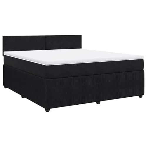 SKM Boxspringbett mit Matratze Schwarz 180x200 cm Samt,Möbel,Betten & Zubehör,Betten & Bettgestelle,Schwarz,99.56KG,3287802 SKM Boxspringbett mit Matratze Schwarz 180x200 cm Samt,Möbel,Betten & Zubehör,Betten & Bettgestelle,Schwarz,99.56KG,3287802 von SKM