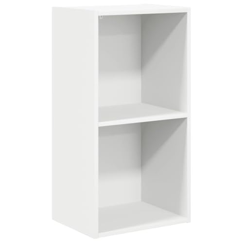 SKM Bücherregal 2 Fächer Weiß 40x30x76,5 cm Holzwerkstoff,Möbel,Regalsysteme,Bücherregale & Bücherschränke,Weiß,9.87 kg,800927 von SKM