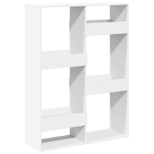 SKM Bücherregal Weiß 100x33x135 cm Holzwerkstoff,Möbel,Regalsysteme,Bücherregale & Bücherschränke,Weiß,37.5 kg,3309384 von SKM