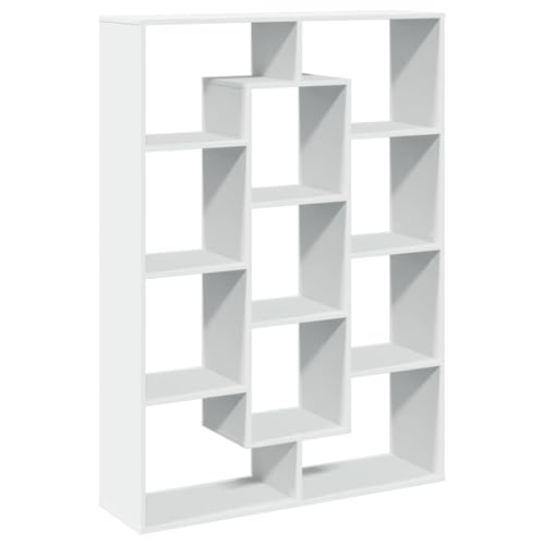 SKM Bücherregal Weiß 102x29x143 cm Holzwerkstoff,Möbel,Regalsysteme,Bücherregale & Bücherschränke,Weiß,35.1 kg,3310298 von SKM