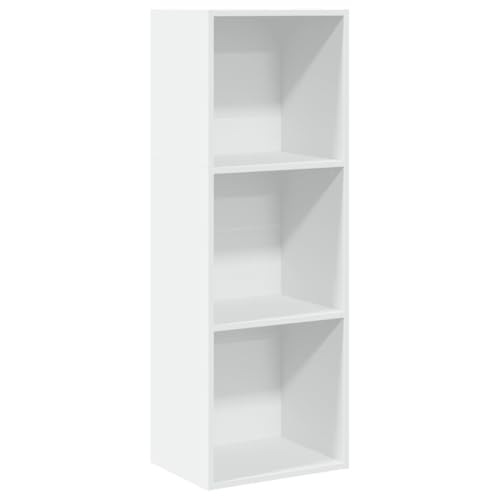 SKM Bücherregal Weiß 40x30x114 cm Holzwerkstoff,Möbel,Regalsysteme,Bücherregale & Bücherschränke,Weiß,13.75 kg,857867 von SKM