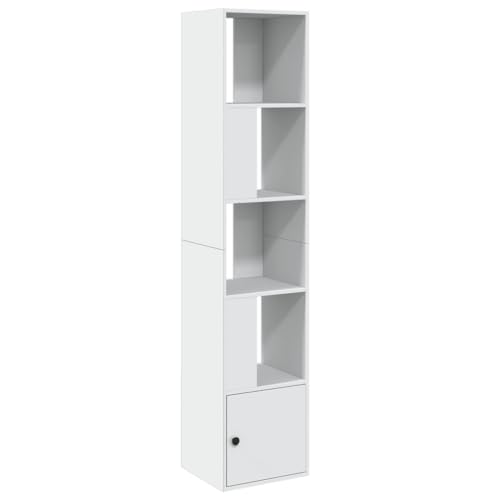 SKM Bücherregal Weiß 40x36x189 cm Holzwerkstoff,Möbel,Regalsysteme,Bücherregale & Bücherschränke,Weiß,29.8 kg,848241 von SKM