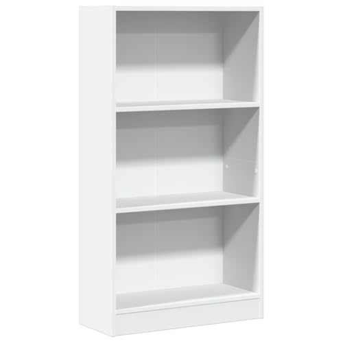 SKM Bücherregal Weiß 60x24x109 cm Holzwerkstoff,Möbel,Regalsysteme,Bücherregale & Bücherschränke,Weiß,13.65 kg,857803 von SKM
