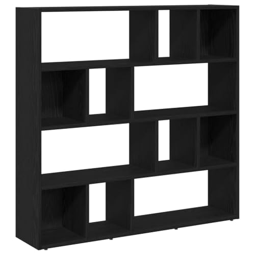SKM Bücherschrank/Raumteiler Eiche schwarz 105x24x102 cm,Möbel,Raumteiler,Schwarz,24.7 kg,862422 von SKM