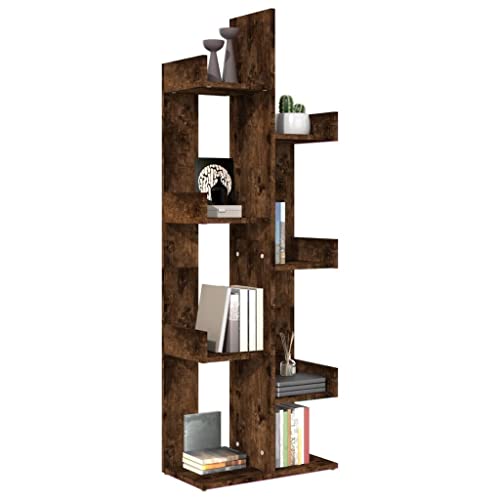 SKM Bücherschrank 48x25,5x140 cm Räuchereiche Holzwerkstoff, Weight: 15.3 kg, 816005 von SKM