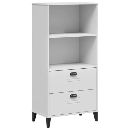 SKM Bücherschrank VIKEN Weiß 60x35x123 cm Holzwerkstoff,Möbel,Regalsysteme,Bücherregale & Bücherschränke,Weiß,24.2 kg,374947 von SKM