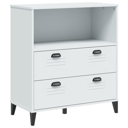 SKM Bücherschrank VIKEN Weiß 80x40x90 cm Holzwerkstoff,Möbel,Regalsysteme,Bücherregale & Bücherschränke,Weiß,26.46 kg,374944 von SKM