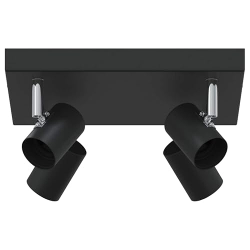 SKM Deckenstrahler Schwarz 26.5 x 26 x 11.5 cm Stahl,Heim & Garten,Beleuchtung,Flutlichter & Spotleuchten,Schwarz,1.35 kg,4108185 von SKM