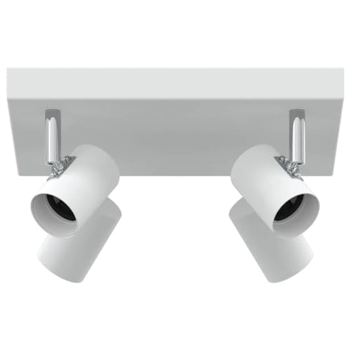 SKM Deckenstrahler Weiß 26.5 x 26 x 11.5 cm Stahl,Heim & Garten,Beleuchtung,Flutlichter & Spotleuchten,Weiß,1.35 kg,4108186 von SKM