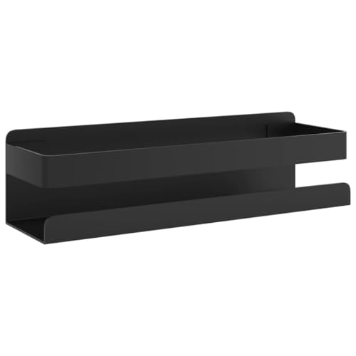 SKM Duschablage Mattschwarz 23x6,5x6 cm Gebürsteter Edelstahl 304,Möbel,Regalsysteme,Schwarz,0.49 kg,4004908 von SKM