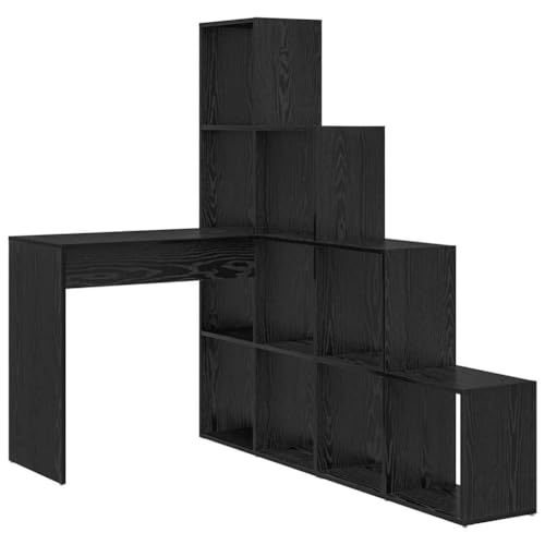 SKM Eckschreibtisch Schwarze Eiche 101,5 x 149,5 x 149,5 cm,Möbel,Büromöbel,Schreibtische,Schwarz,43.4 kg,3337242 von SKM