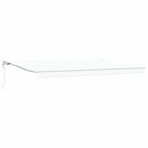 SKM Einziehe Markise 500 × 350 cm Weiß,Heim & Garten,Rasen & Garten,Garten & Balkon,Markisen,39.83 kg,3331535 von SKM