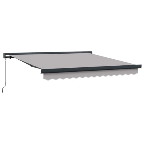 SKM Einziehe Markise Hellgrau 300 x 250 cm Stoff, Metall,Heim & Garten,Rasen & Garten,Garten & Balkon,Markisen,Hellgrau,37.84 kg,3330101 von SKM