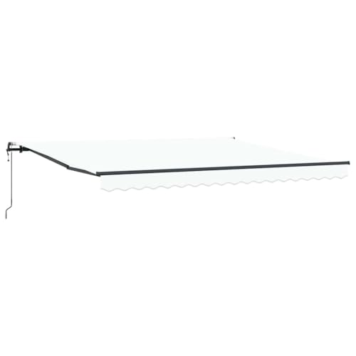 SKM Einziehe Markise Weiß 400 × 350 cm Stoff,Heim & Garten,Rasen & Garten,Garten & Balkon,Markisen,Weiß,33.17 kg,3330797 von SKM