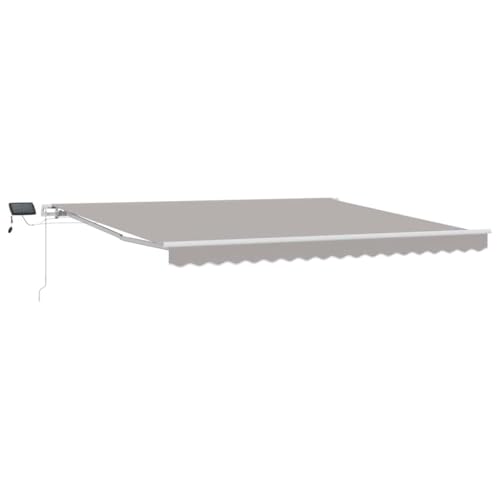 SKM Einziehe Markise with 400 × 300 cm Hellgrau,Heim & Garten,Rasen & Garten,Garten & Balkon,Markisen,28.75 kg,3330640 von SKM