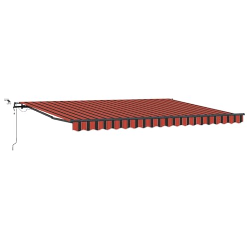 SKM Einziehe Markise with Orange und Braun 450 × 350 cm Stoff,Heim & Garten,Rasen & Garten,Garten & Balkon,Markisen,Orange,39.41 kg,3331088 von SKM