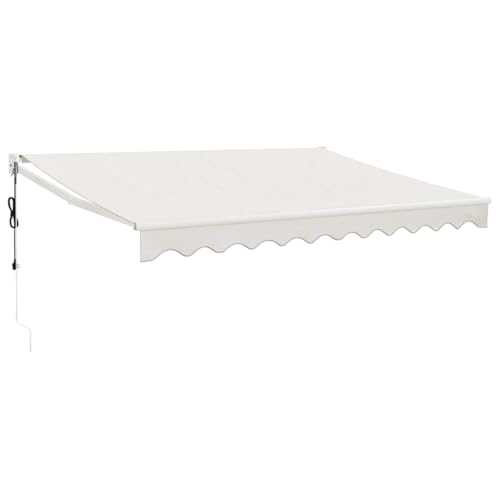 SKM Elektrische Markise mit Kurbel Creme 3x2,5 m,Heim & Garten,Rasen & Garten,Garten & Balkon,Markisen,Creme,18.8 kg,3154476 von SKM