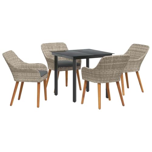SKM Essgruppe 5 pcs Hellgrau Poly Rattan,Möbel,Gartenmöbel,Gartenmöbel-Sets,Schwarz,47.74 kg,3261713 SKM Essgruppe 5 pcs Hellgrau Poly Rattan,Möbel,Gartenmöbel,Gartenmöbel-Sets,Schwarz,47.74 kg,3261713 von SKM