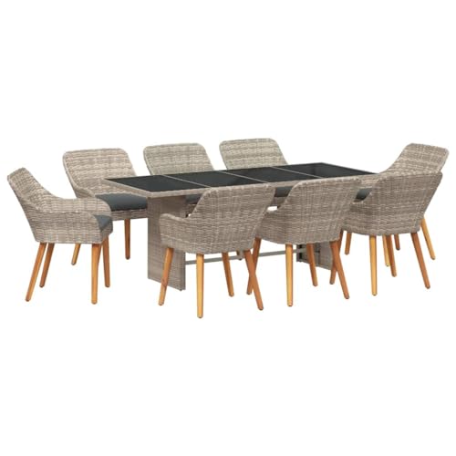 SKM Essgruppe 9 pcs Hellgrau,Möbel,Gartenmöbel,Gartenmöbel-Sets,Beige,90.6 kg,3261634 SKM Essgruppe 9 pcs Hellgrau,Möbel,Gartenmöbel,Gartenmöbel-Sets,Beige,90.6 kg,3261634 von SKM