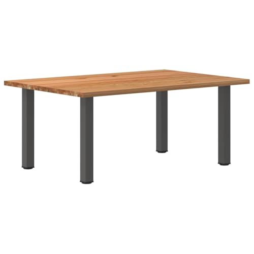 SKM Esstisch Hellbraun 180x120x74 cm Massivholz Eiche Rechteckig,Möbel,Tische,Esstische,Braun,59.68KG,3304892 von SKM
