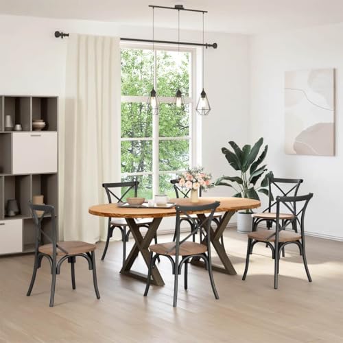 SKM Esstisch Hellbraun 200x100x74 cm Massivholz Eiche Oval,Möbel,Tische,Esstische,Braun,55.3KG,3305509 von SKM