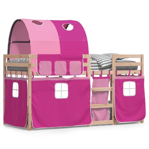 SKM Etagenbett mit Vorhängen Rosa 90x190 cm Massivholz Kiefer,Möbel,Betten & Zubehör,Betten & Bettgestelle,Rosa,35.49 kg,3284029 SKM Etagenbett mit Vorhängen Rosa 90x190 cm Massivholz Kiefer,Möbel,Betten & Zubehör,Betten & Bettgestelle,Rosa,35.49 kg,3284029 von SKM
