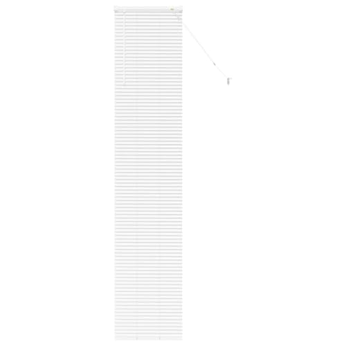 SKM Fensterjalousie mit Vorhängen Manuell Weiß Aluminium,Heim & Garten,Dekoration,Fensterdrapierung,Jalousien & Rollos,Weiß,0.78 kg,42006010 von SKM