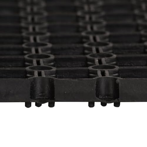 SKM Fußmatte Rechteckig 60x80 cm Gummi,Heim & Garten,Dekoration,Fußmatten,Schwarz,2.6 kg,155646 von SKM
