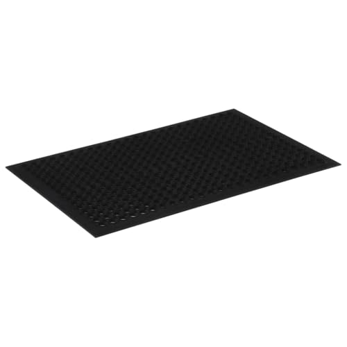 SKM Fußmatte Rechteckig 60x90 cm Gummi,Heim & Garten,Dekoration,Fußmatten,Schwarz,3.3 kg,155659 von SKM