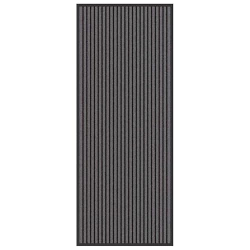 SKM Fußmatte Striped Schwarz und Grau 60 x 150 cm Polypropylen, PVC,Heim & Garten,Dekoration,Fußmatten,Schwarz,2.94 kg,4105592 von SKM