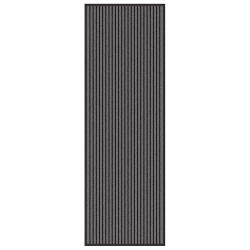 SKM Fußmatte Striped Schwarz und Grau 60 x 180 cm Polypropylen, PVC,Heim & Garten,Dekoration,Fußmatten,Schwarz,3.41 kg,4105593 von SKM