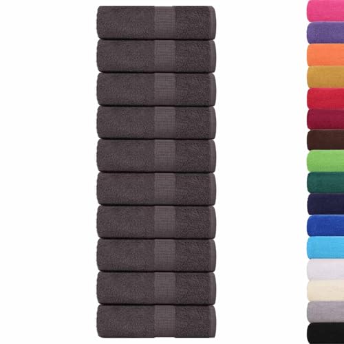SKM Gästetücher 50 STK. Anthrazit 30x50 cm 360 g/m² 100% Baumwolle,Heim & Garten,Haushaltswäsche,Handtücher,Anthrazit,3.3KG,136680 von SKM