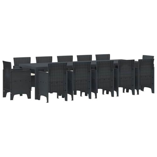 SKM Garten Essgruppe mit Kissen 13 pcs Anthrazit Polyrattan,Möbel,Gartenmöbel,Gartenmöbel-Sets,Anthrazit,105.6 kg,3378616 SKM Garten Essgruppe mit Kissen 13 pcs Anthrazit Polyrattan,Möbel,Gartenmöbel,Gartenmöbel-Sets,Anthrazit,105.6 kg,3378616 von SKM