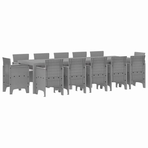 SKM Garten Essgruppe mit Kissen 13 pcs Hellgrau Poly Rattan,Möbel,Gartenmöbel,Gartenmöbel-Sets,Hellgrau,105.9 kg,3378629 SKM Garten Essgruppe mit Kissen 13 pcs Hellgrau Poly Rattan,Möbel,Gartenmöbel,Gartenmöbel-Sets,Hellgrau,105.9 kg,3378629 von SKM