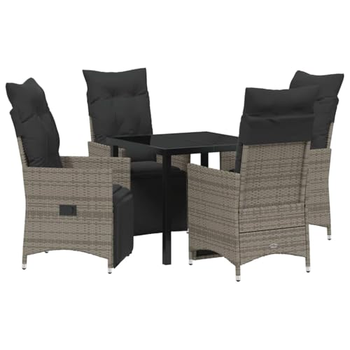 SKM Garten Essgruppe mit Kissen 5 pcs Grau Poly Rattan,Möbel,Gartenmöbel,Gartenmöbel-Sets,Grau,55.6 kg,3379577 SKM Garten Essgruppe mit Kissen 5 pcs Grau Poly Rattan,Möbel,Gartenmöbel,Gartenmöbel-Sets,Grau,55.6 kg,3379577 von SKM