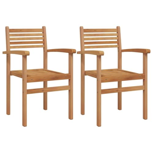 SKM Garten Stapelstühle 2 pcs Braun 55.5 x 55.5 x 90 cm,Möbel,Gartenmöbel,Gartensitzmöbel,Gartenstühle,Braun,15.46 kg,42002314 von SKM