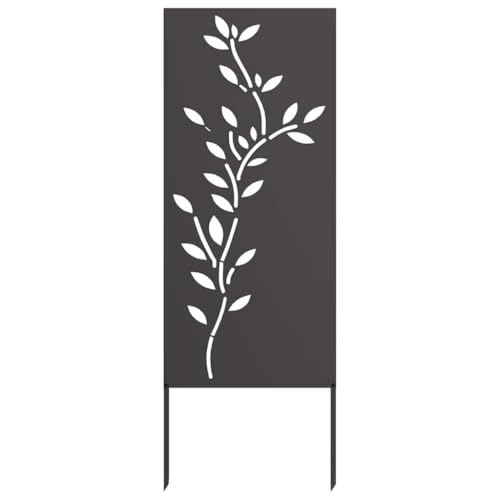 SKM Garten dekoratives Panel Schwarz 50 x 140 cm,Heim & Garten,Dekoration,Kunst,Poster, Drucke & Wandbilder,Schwarz,7.37 kg,876322 von SKM