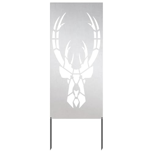 SKM Garten dekoratives Panel Silber 50 x 140 cm Edelstahl,Heim & Garten,Dekoration,Kunst,Poster, Drucke & Wandbilder,Silber,6.98 kg,876333 von SKM