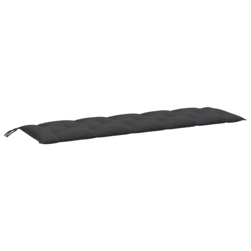 SKM Gartenbank-Auflage Melange Anthrazit 180x50x7 cm Stoff,Heim & Garten,Dekoration,Sitzpolster,Anthrazit,2.85KG,4002563 von SKM
