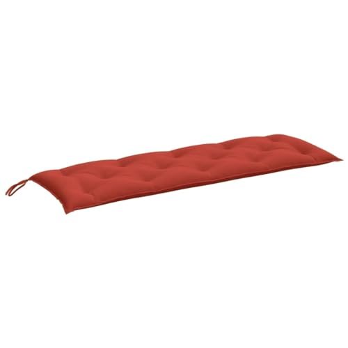 SKM Gartenbank-Auflage Melange Rot 150x50x7 cm Stoff,Heim & Garten,Dekoration,Sitzpolster,Rot,2.45KG,4002559 von SKM