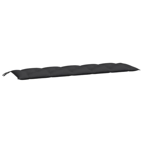 SKM Gartenbank-Auflage Schwarz 180x50x7 cm Ox -Gewebe,Heim & Garten,Dekoration,Sitzpolster,Schwarz,2.7KG,361628 von SKM