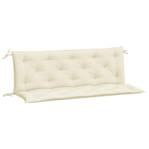 SKM Gartenbank-Auflagen 2 STK. Cremeweiß 150x50x7 cm Ox -Gewebe,Heim & Garten,Dekoration,Sitzpolster,Creme,4.1KG,361699 von SKM
