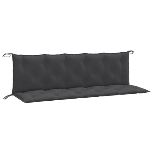 SKM Gartenbank-Auflagen 2 STK. Melange Anthrazit 180x50x7 cm Stoff,Heim & Garten,Dekoration,Sitzpolster,Anthrazit,5.55KG,4002618 von SKM