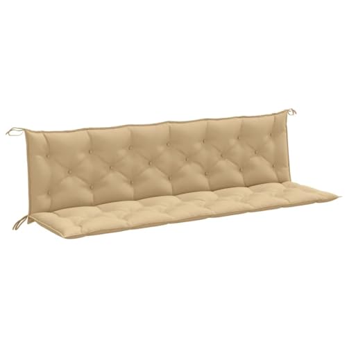 SKM Gartenbank-Auflagen 2 STK. Melange Beige 200x50x7 cm Stoff,Heim & Garten,Dekoration,Sitzpolster,Beige,5.7KG,4002633 von SKM