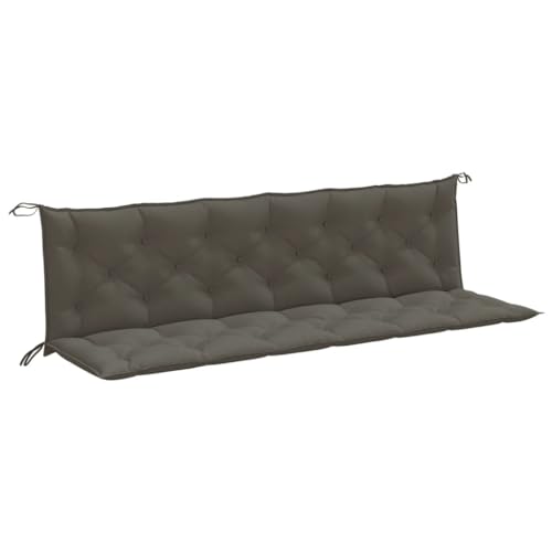 SKM Gartenbank-Auflagen 2 STK. Melange Dunkelgrau 200x50x7 cm Stoff,Heim & Garten,Dekoration,Sitzpolster,Grau,5.7KG,4002631 von SKM