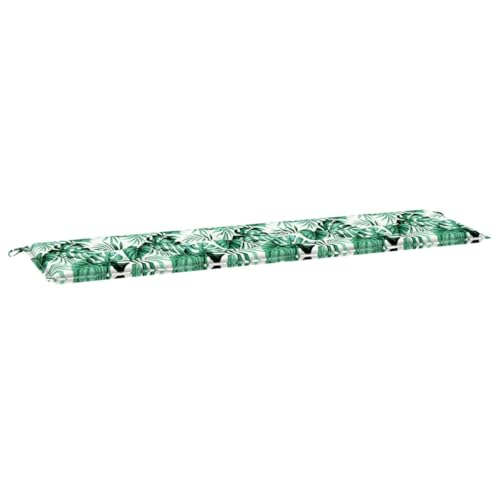 SKM Gartenbank-Kissen Floral Grün 180 x 50 x 4 cm Ox Stoff,Heim & Garten,Dekoration,Sitzpolster,Grün,1.4 kg,361176 von SKM
